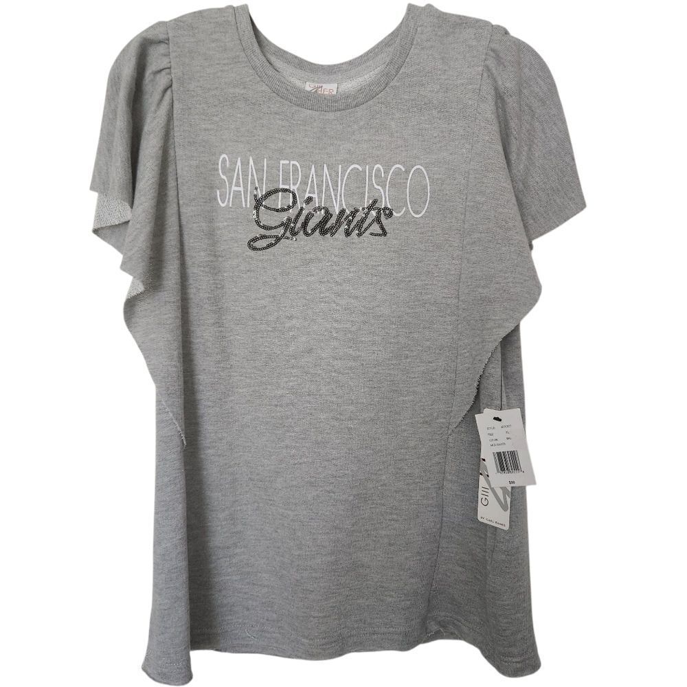 GIII 4 Her Womens Gray San Francisco Giants MLB Top Size XL